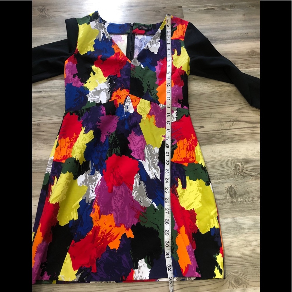 Kate Spade Saturday Color Splash Dress V Neck - Picture 3 of 7
